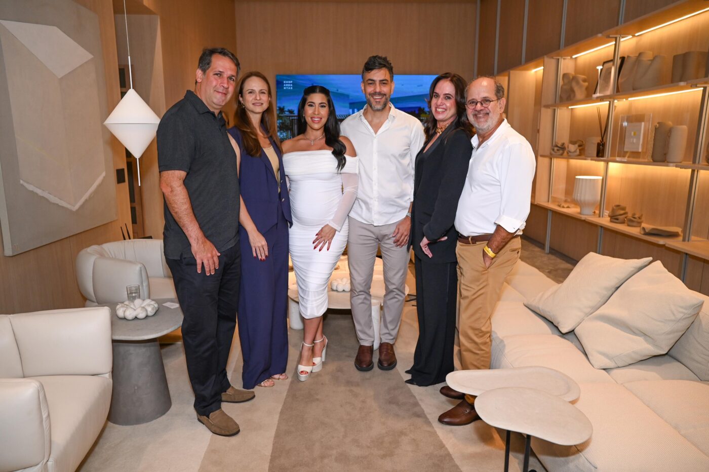 Zeca, Marina Fernandes, Carol Gaspar, Dantas Bento, Chris e Ronaldo Peleteiro 