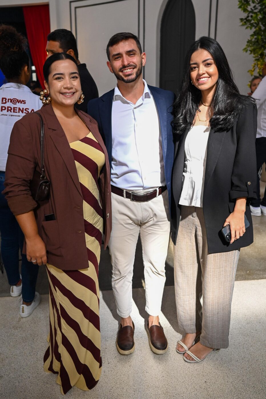 Kenia Paim, Caio Menezes e Yasmin Veras