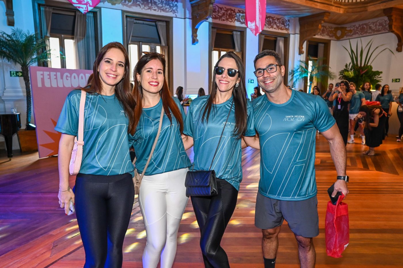 Marília Mattos, Renata Moral, Mariana Fernandes e Diego Egea