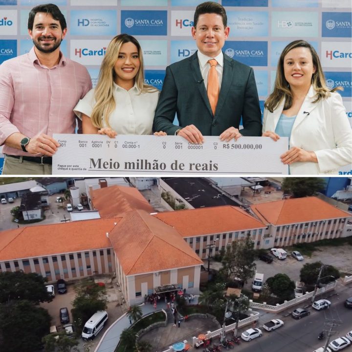 Bispo Bruno Leonardo doa meio milhão de reais à Santa Casa de Feira de Santana