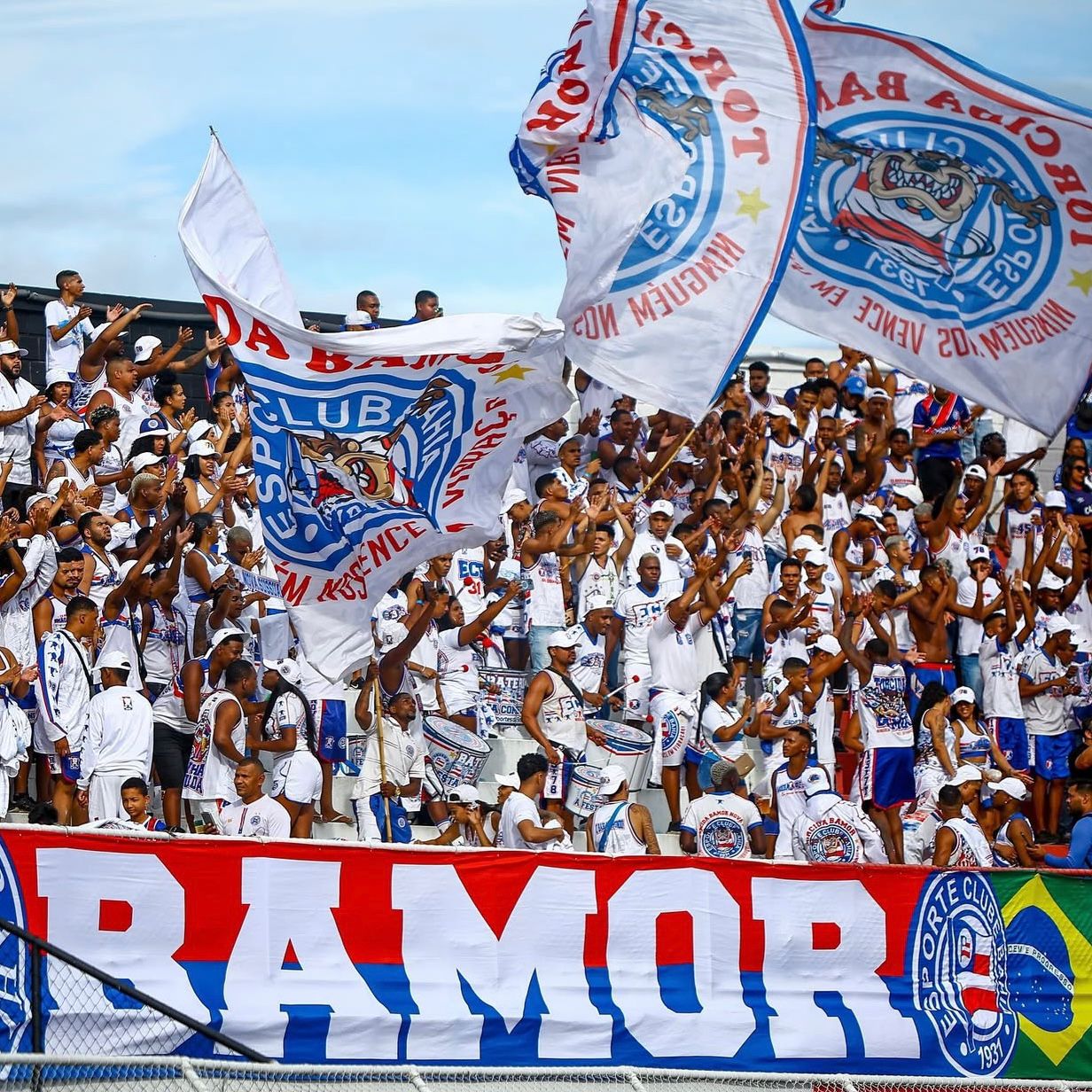 Bamor sofre punição e está proibida de usar bandeiras e outros instrumentos em jogos do Bahia; entenda