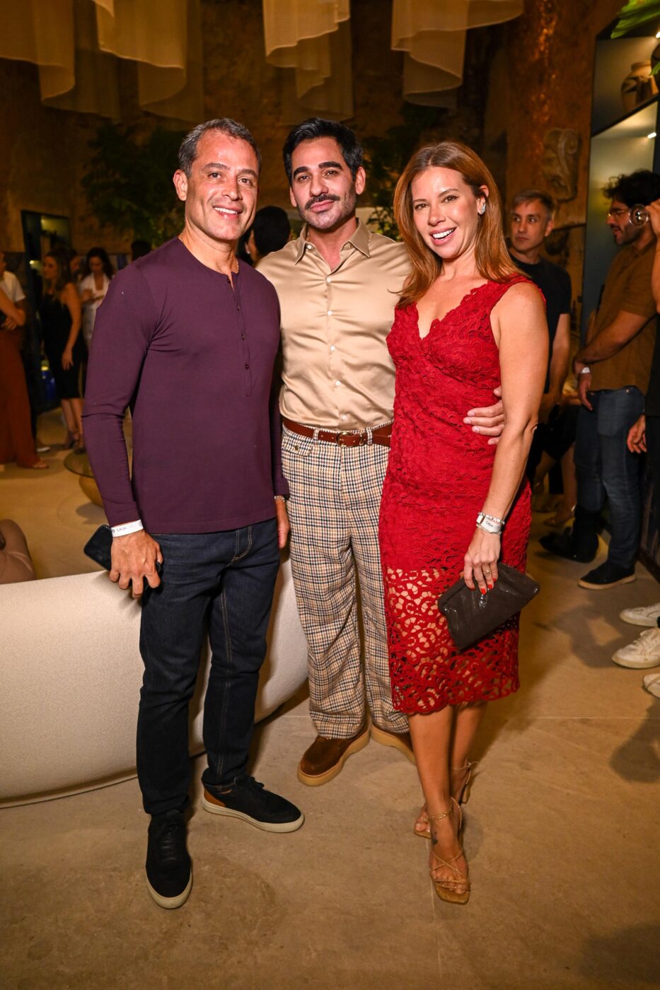 Rôni Cézar, Marlon Gama e Camila Marinho