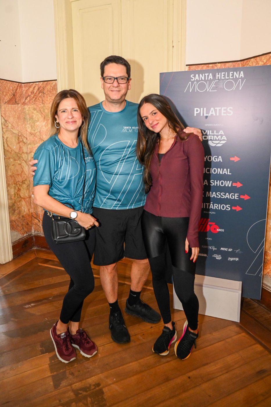 Ula, Marcelo e Rafaela Athayde