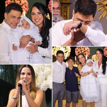 Zezé Di Camargo e Graciele Lacerda batizam filha em cerimônia emocionante; veja fotos e vídeos