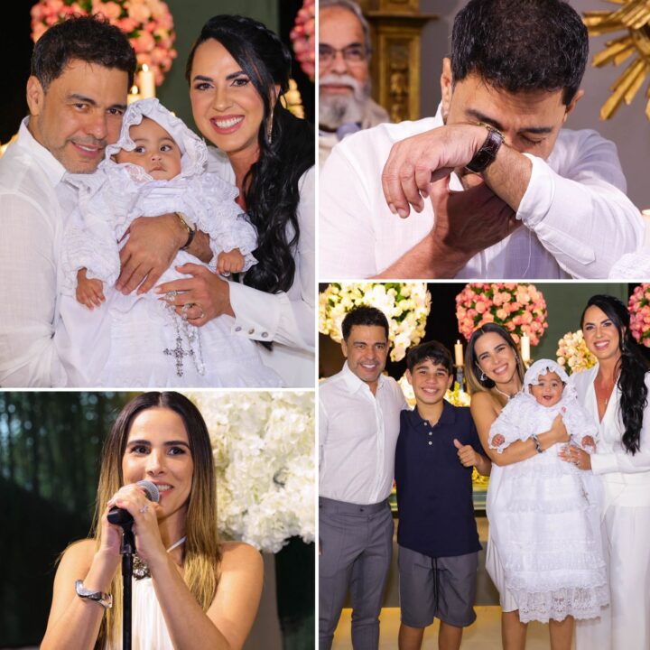 Zezé Di Camargo e Graciele Lacerda batizam filha em cerimônia emocionante; veja fotos e vídeos