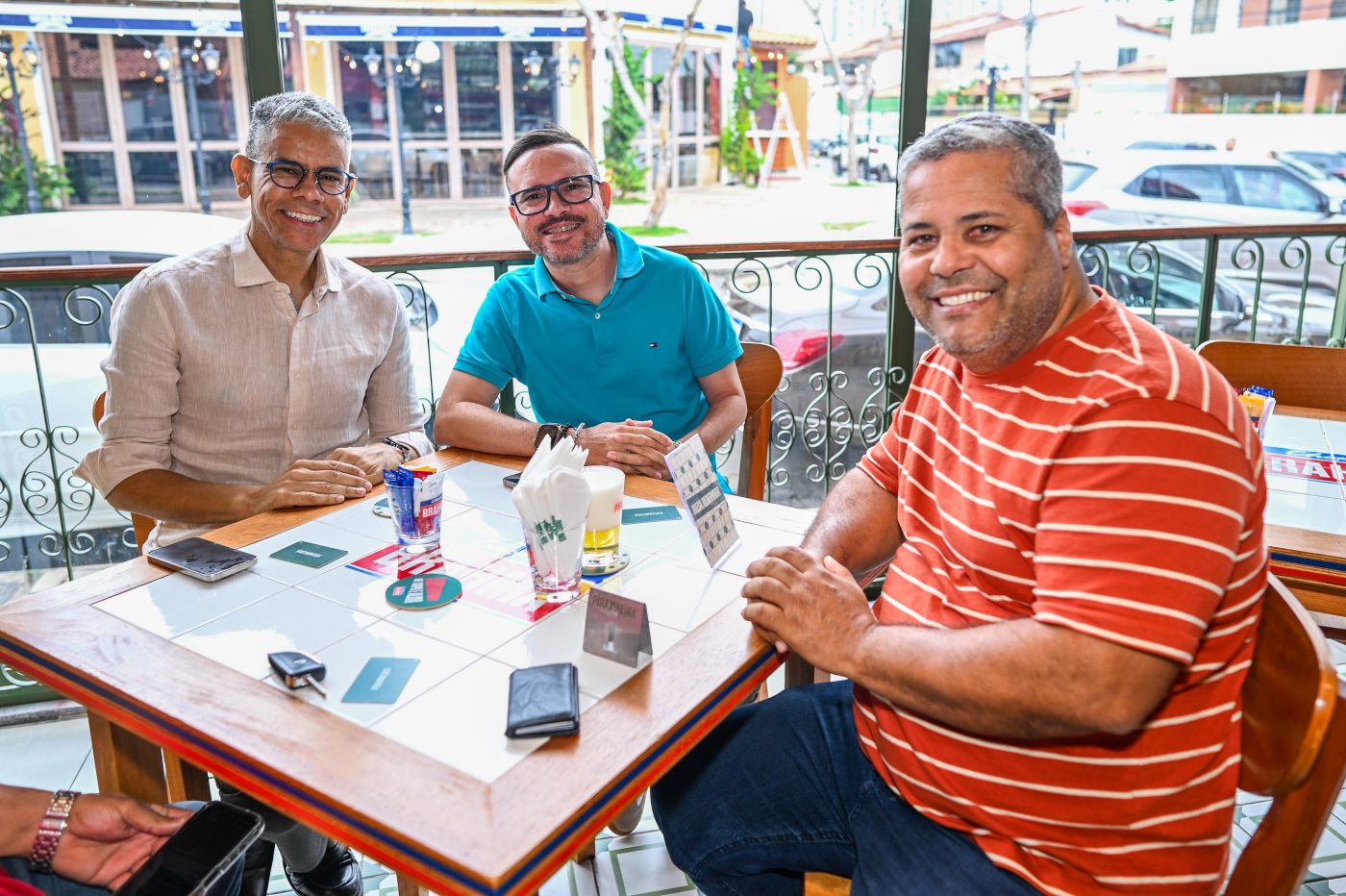 Raul Estrela, Cleudson Curcino e Rosenor Santos