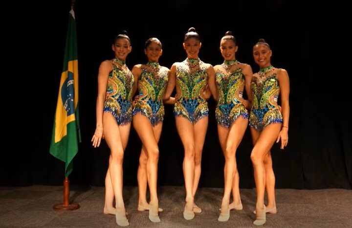 Brasil estreia no Mundial de Ginástica Rítmica com collant de 20 mil cristais; competição começa nesta quarta (20)