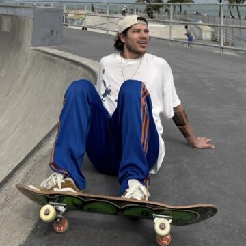 José Loreto surge caracterizado como Chorão em 1º dia de filmagens de cinebiografia do cantor