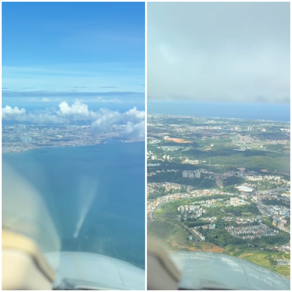 Vídeo mostra pouso em Salvador pela cabine do piloto e encanta internautas nas redes sociais