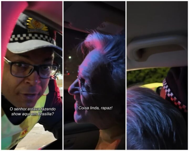 Caetano Veloso é parado em blitz e policial pede para dar beijo no cantor: ‘Que homem cheiroso’