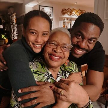 Lázaro Ramos e Taís Araujo recebem Graça Mandela, importante ativista dos direitos humanos moçambicana