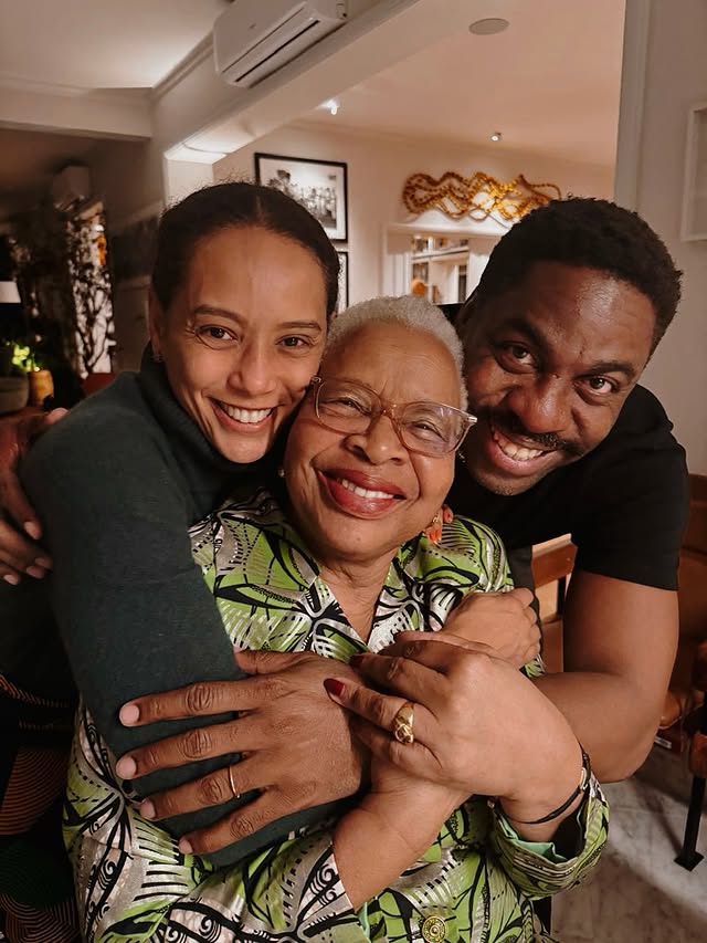 Lázaro Ramos e Taís Araujo recebem Graça Mandela, importante ativista dos direitos humanos moçambicana