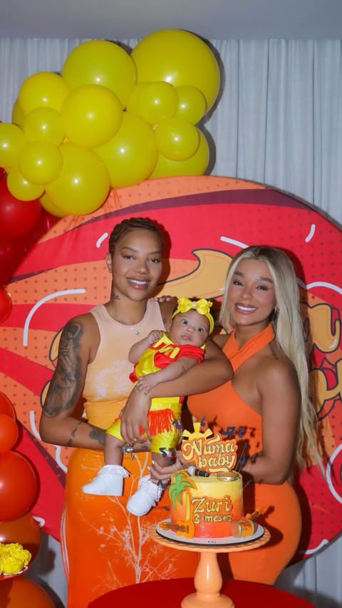 Ludmilla se emociona em festa de ‘mêsversário’ da filha Zuri: “Surpresa linda”