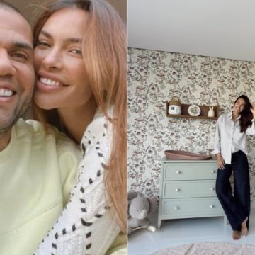 Grávida, esposa de Daniel Alves mostra quarto do primeiro filho do casal e adianta: “Já escolhemos o nome”