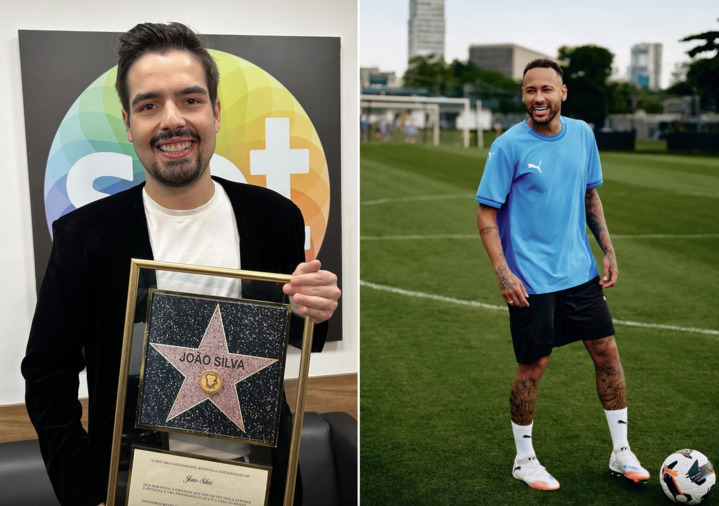 Filho de Faustão, João Silva recebe Neymar em estreia do seu novo programa no SBT