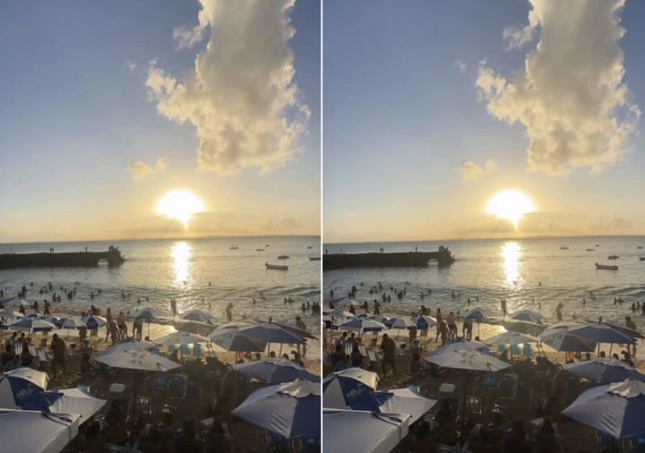 Baianos e turistas aproveitam pôr do sol no Farol da Barra e outros pontos de Salvador
