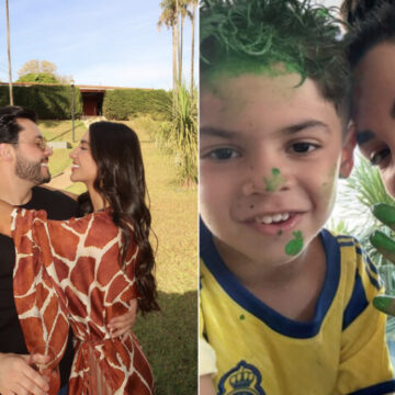 Namorada de Murilo Huff ganha presente de aniversário especial do filho do cantor