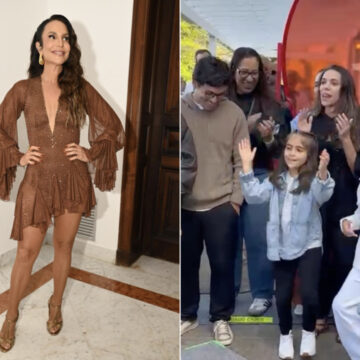 Filhas de Ivete Sangalo roubam a cena durante gravação do projeto “Clareou”