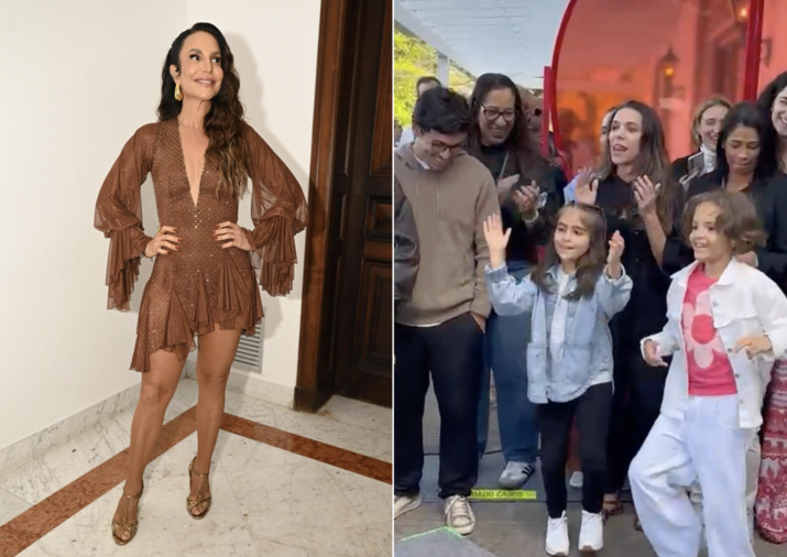 Filhas de Ivete Sangalo roubam a cena durante gravação do projeto “Clareou”