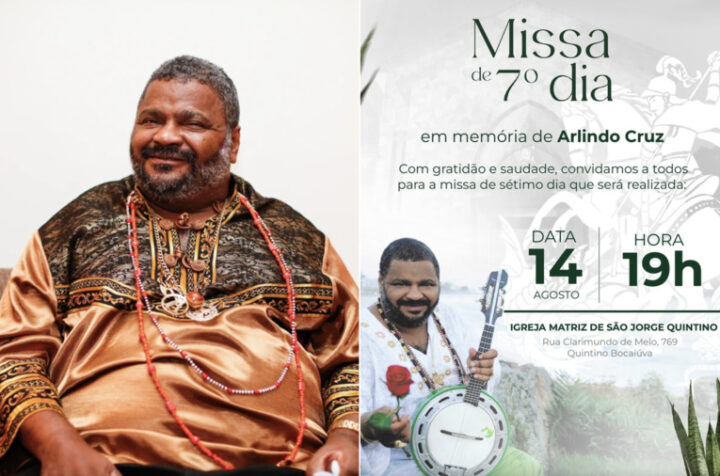Missa de sétimo dia de Arlindo Cruz será realizada na tradicional Igreja de São Jorge