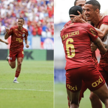 Com presença de Ancelotti, Bahia vence o Santos na Fonte Nova