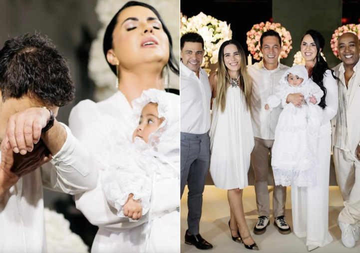 Graciele Lacerda compartilha registros inéditos do batizado da filha Clara