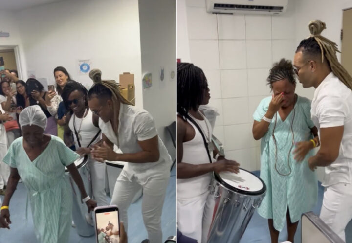 Buja Ferreira emociona pacientes e equipe de hospital em Salvador; veja vídeo