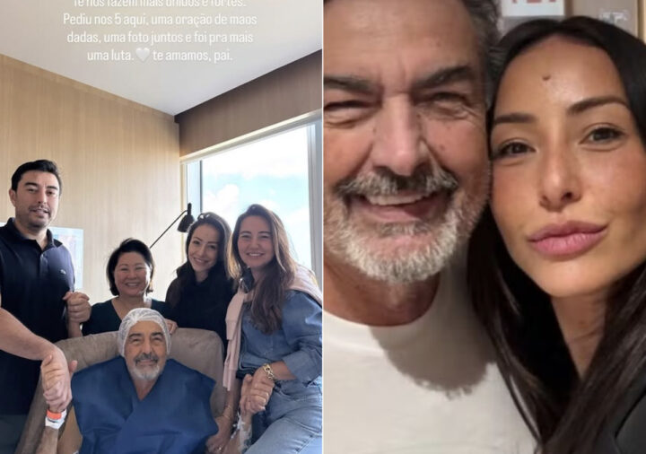Pai de Sabrina Sato passa por nova cirurgia e ganha homenagem da filha: “Nosso campeão”