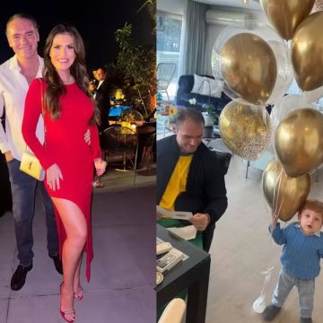 Thor Batista comemora aniversário de 34 anos com esposa e filho