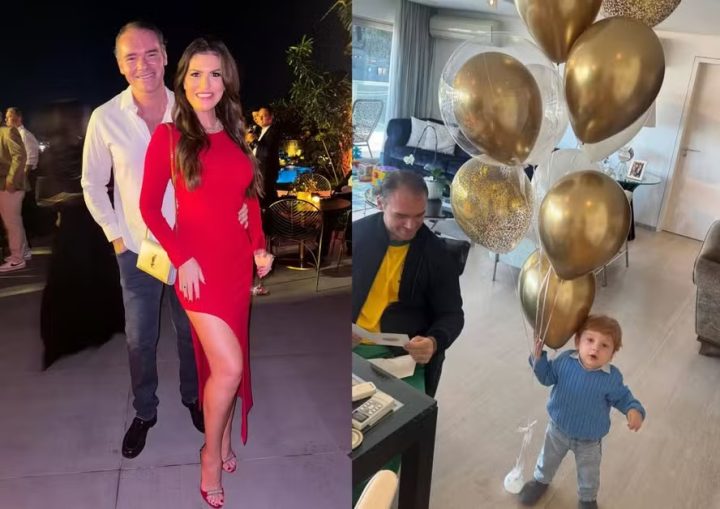 Thor Batista comemora aniversário de 34 anos com esposa e filho