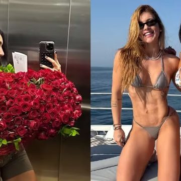 Suposta affair de Virginia, Duda Freire ganha buquê de flores gigante: ‘Não estava preparada’