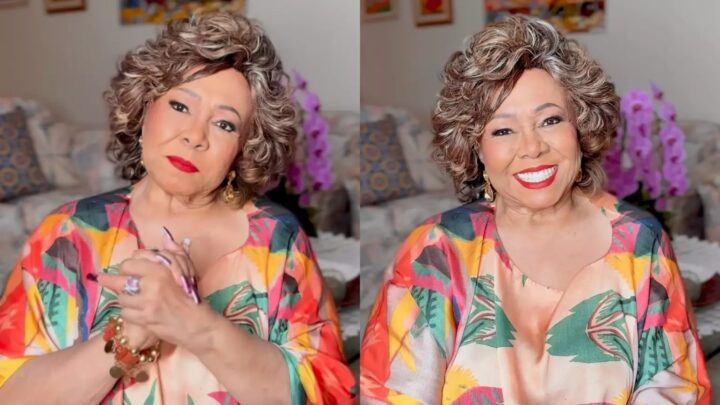 Alcione desmente boatos de internação e grava vídeo para tranquilizar fãs: ‘Estou com minha família’