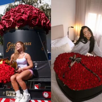 Após presentear Virginia com caminhão de flores, Felipe Amorim envia buquê para a namorada