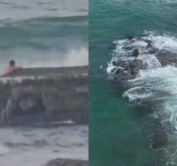 Preocupação: homem desaparece após ser arrastado pelas ondas em praia do Litoral Norte