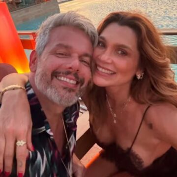 Otaviano Costa posta cliques de viagem à Turquia com Flávia Alessandra e declara: ‘Meu coração é todo dela’