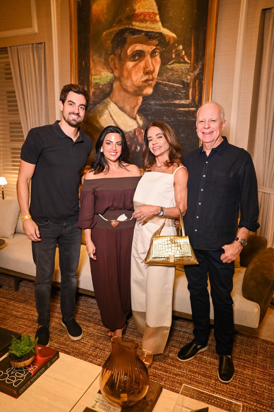 Vitor Coelho, Daniela Lopes, Roberta e Paulo Coelho