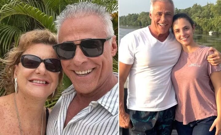 Casado com musa das pornochanchadas, Oscar Magrini vai ser avô pela 1ª vez