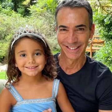 César Tralli revela que controla acesso da filha ao tablet e celular: ‘Totalmente proibido’