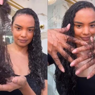 Lucy Ramos mostra queda capilar no pós-parto e detalha cuidados