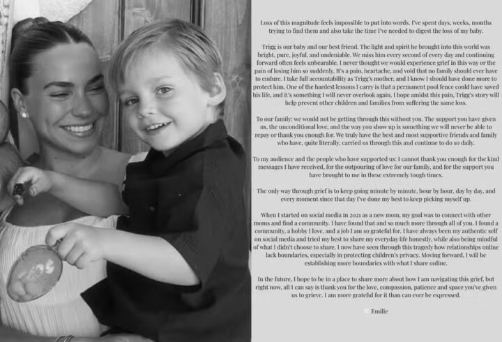 Influencer se pronuncia pela primeira vez sobre trágica morte de filho aos 3 anos