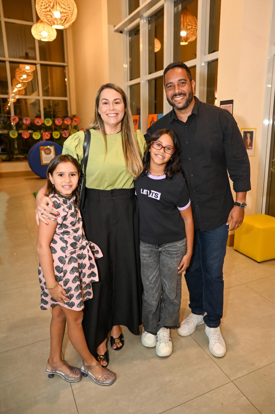 Nice Lago, Rafael, Luísa e Valentina Meneze