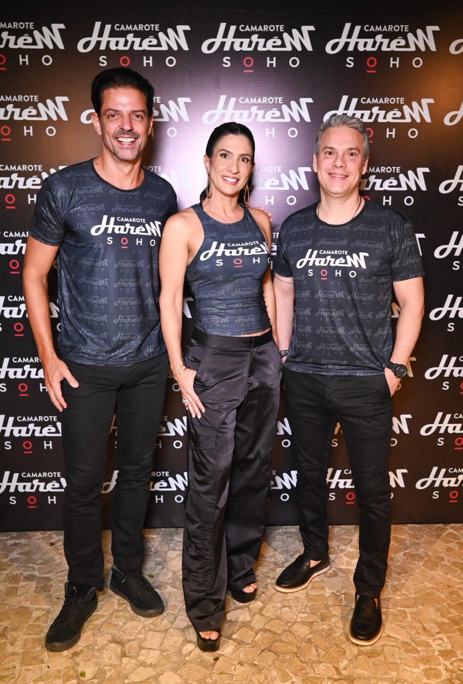 Guiga Sampaio, Karine Queiroz e Michel Cohen