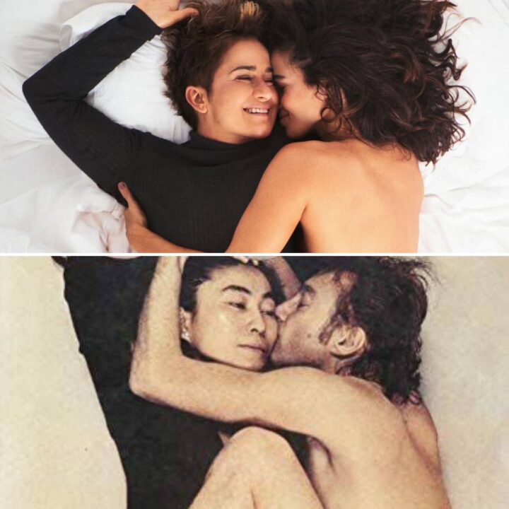 Nanda Costa e Lan Lanh recriam foto icônica de John Lennon com Yoko Ono