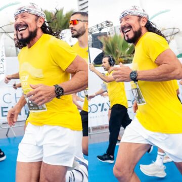 Retomou o pique! Bell Marques volta a correr em Recife após mal-estar em corrida anterior