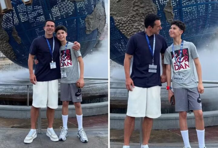 Filho de Marcus Buaiz impressiona por altura durante viagem com o pai pelos EUA