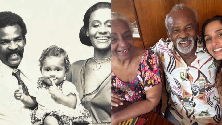 Camila Pitanga resgata registro de infância em família e se declara: “Minha vida”