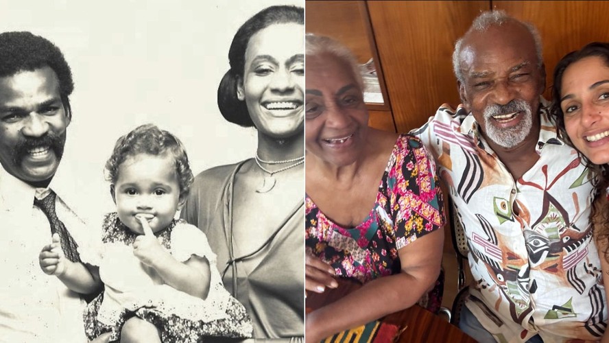 Camila Pitanga resgata registro de infância em família e se declara: “Minha vida”