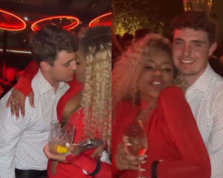 Novo casal? Filho de Gugu é flagrado aos beijos com Cariucha durante festa