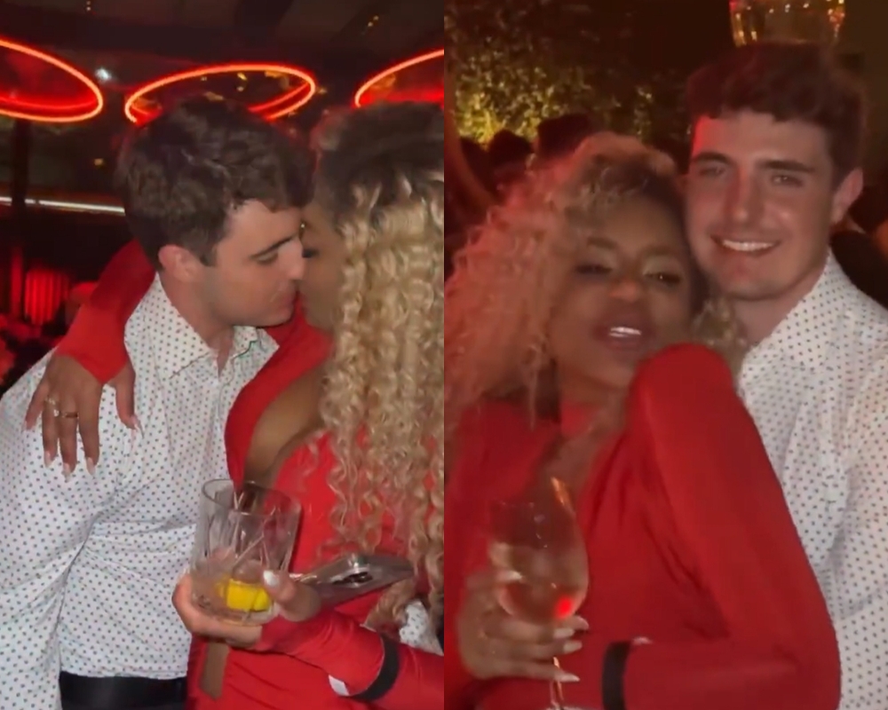 Novo casal? Filho de Gugu é flagrado aos beijos com Cariucha durante festa