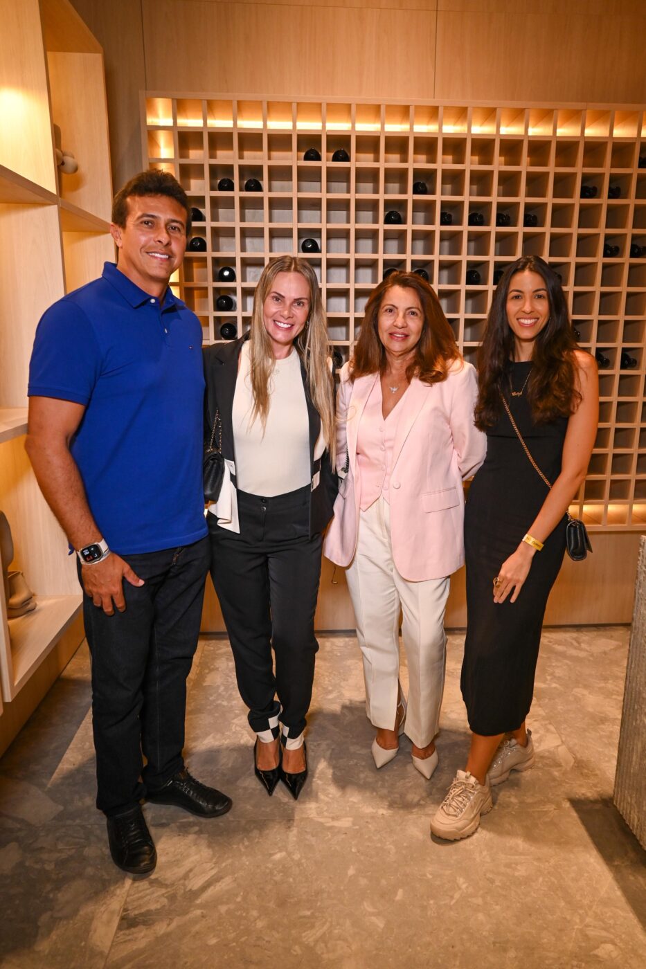 Adriano, Priscila Segura, Conceição e Luiza Gaspar